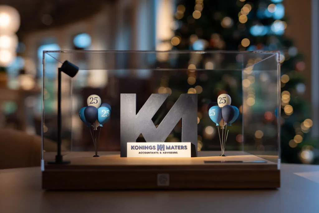 Zakelijk jubileumgeschenk voor het 25 jarig bestaan van Konings Maters